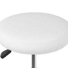Vidaxl Jedilni stoli 6 kosov belo umetno usnje