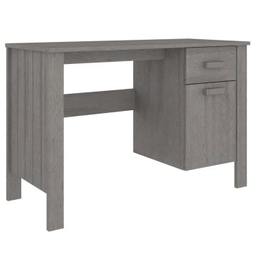 Vidaxl Pisalna miza 113x50x75 cm trdna borovina