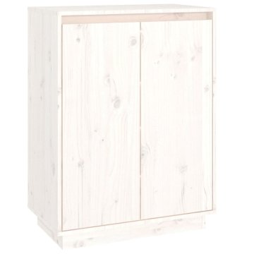 Vidaxl Omarica za čevlje 60x35x80 cm trdna borovina