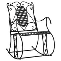 Vidaxl Gugalna klop 84 cm črno jeklo