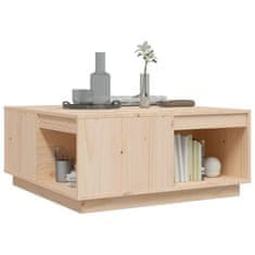 Vidaxl Klubska mizica 80x81x36,5 cm trdna borovina