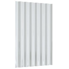 Vidaxl Strešne plošče 36 kosov cinkano jeklo sive 60x36 cm