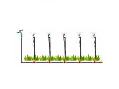 GARDEN LINE Namakanje/namakalni komplet z vrtljivim škropilnikom