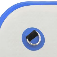 Vidaxl Napihljiva plavajoča deska modra in bela 300x150x15 cm
