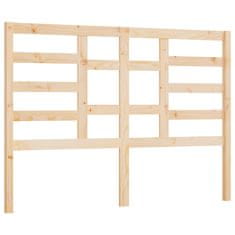 Vidaxl Posteljno vzglavje 126x4x104 cm trdna borovina