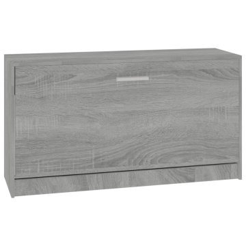 Vidaxl Klop za čevlje siva sonoma 80x24x45 cm inženirski les