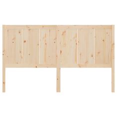 Vidaxl Posteljno vzglavje 125,5x4x100 cm trdna borovina