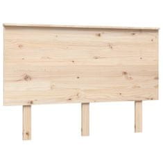 Vidaxl Posteljno vzglavje 124x6x82,5 cm trdna borovina