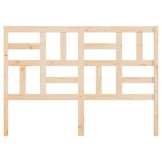 Vidaxl Posteljno vzglavje 141x4x104 cm trdna borovina