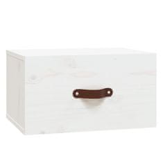 Vidaxl Stenska nočna omarica 2 kosa bela 40x29,5x22 cm