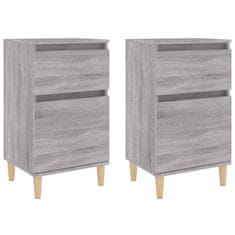 Vidaxl Nočna omarica 2 kosa siva sonoma 40x35x70 cm
