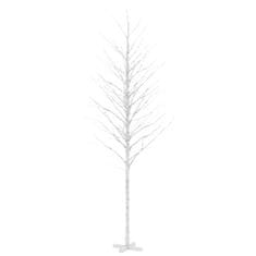 Vidaxl LED bela breza toplo bela 672 LED lučk 400 cm