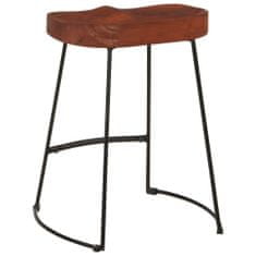 Vidaxl Barski stol Gavin 2 kosa 45x38x53 cm trden mangov les