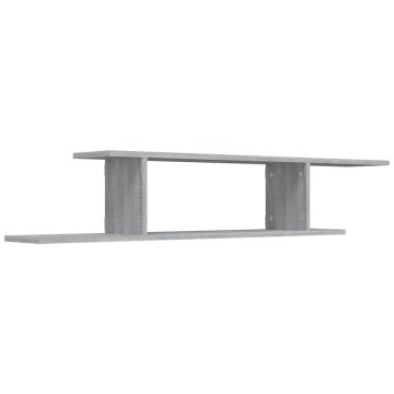 Vidaxl Stenska TV polica 125x18x23 cm iverna plošča