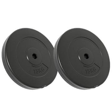 Vidaxl Uteži 2 kosa 30 kg cement
