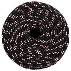 Vidaxl Vrv za čoln bela 8 mm 50 m polipropilen
