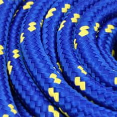Vidaxl Vrv za čoln moder 16 mm 25 m polipropilen