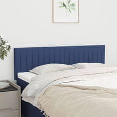 Vidaxl Posteljno vzglavje 2 kosa modro 72x5x78/88 cm blago