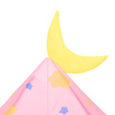 Vidaxl Otroški šotor za igranje roza 301x120x128 cm