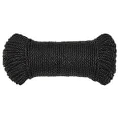 Vidaxl Delovna vrv črna 3 mm 25 m polipropilen