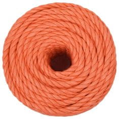 Vidaxl Delovna vrv oranžna 10 mm 50 m polipropilen