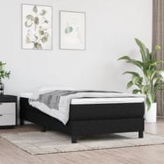 shumee vidaXL Otroška vzmetnica z žepkasto vzmetjo črna 80x160 cm blago