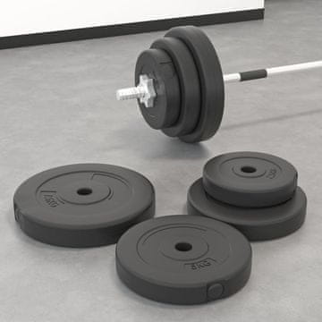 Vidaxl vidaXL Uteži, paket 6 kosov, 30 kg, cementne