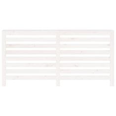 Vidaxl Pokrov za radiator bela 169x19x84 cm trdna borovina