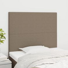 Vidaxl Posteljno vzglavje 2 kosa taupe 80x5x78/88 cm blago