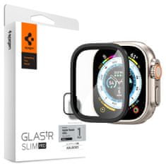 Spigen Glas.Tr Slim zaščitno steklo za Apple Watch Ultra 49mm, črna