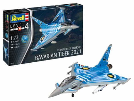  Revell Eurofighter Typhoon The Bavarian Tiger 2021 maketa, letalo, 85/1