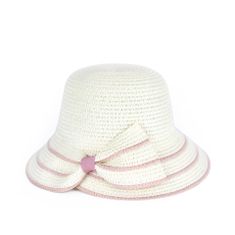 Art of Polo Ženski klobuk Litra belo-roza Universal