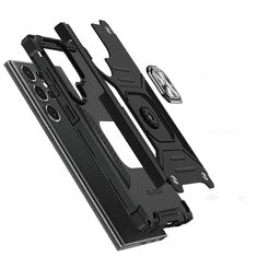 WOZINSKY Oklepni etui za Samsung Galaxy S23 Ultra magnetno držalo Ring Armor black