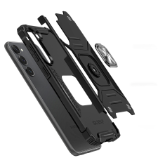 WOZINSKY Oklepni etui za Samsung Galaxy S23 magnetno držalo Ring Armor black