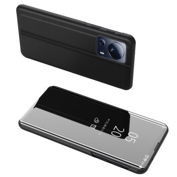 HURTEL Svetleča etui z zaponko za Xiaomi 13 Lite Clear View Case črna