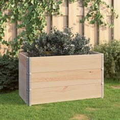 Vidaxl Visoke grede 3 kosi 50x100 cm trdna borovina