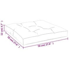 Vidaxl Blazina za kavč iz palet svetlo zelena 70x70x12 cm