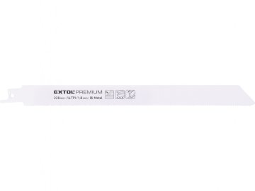 Extol Premium Rezine za repove žage 3ks, 225x19x0,9mm, Bimetal