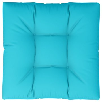 Vidaxl Blazina za kavč iz palet turkizna 70x70x12 cm blago