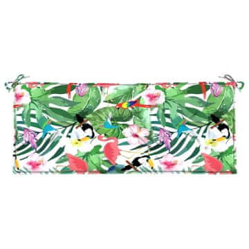 Vidaxl Blazina za vrtno klop večbarvna 120x50x7 cm blago