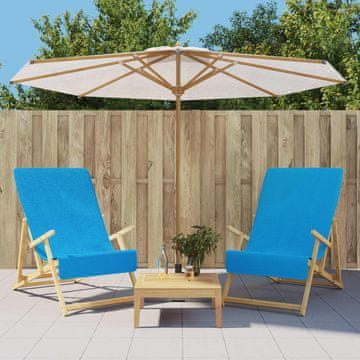 Vidaxl vidaXL Brisače za na plažo, 2 kosa, turkizne, 60 x 135 cm, 400 g/m²