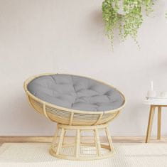 Vidaxl Okrogla blazina siva Ø 100 x 11 cm oxford tkanina
