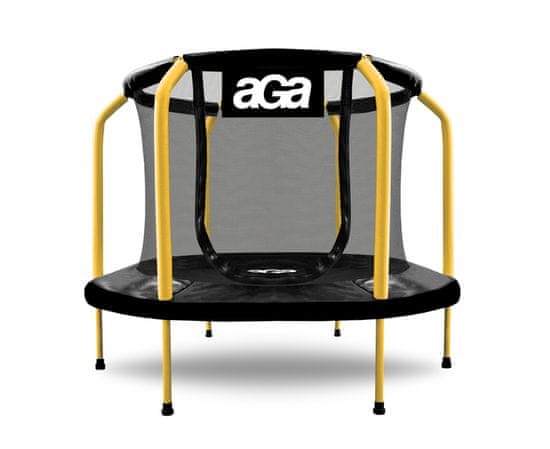 Aga Otroška trampolina 150 cm Črno-rumena