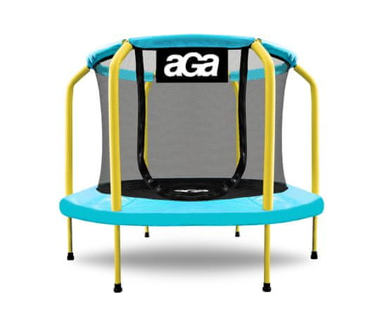 Aga Otroška trampolina 150 cm Svetlo modro-rumena
