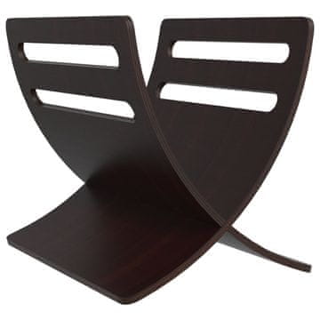 Vidaxl Stoječe stojalo za revije iz lesa