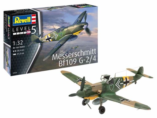 Revell Messerschmitt Bf109 G-2/4 maketa, letalo, 184/1