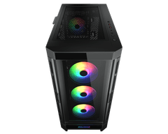 Cougar Duoface Pro ohišje, RGB, črna (CGR-DUOFACE PRO RGB)