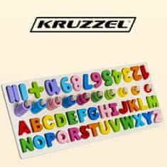 Kruzzel Lesena abecedna sestavljanka, številke ISO 10979