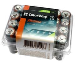 ColorWay Alkalne baterije AA/ 1,5 V/ 24 kosov v pakiranju/ Plastična škatla