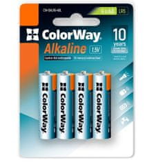 ColorWay Alkalne baterije AA/ 1,5 V/ 4 kosi v pakiranju/ Blister